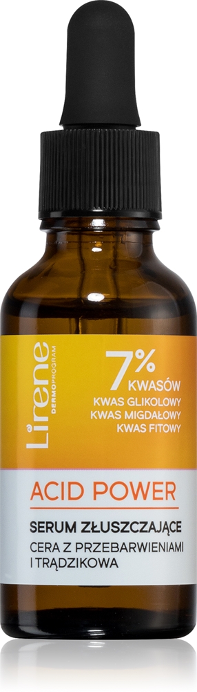 Смягчающая отшелушивающая сыворотка Acid Power Lirene, 30 мл
Смягчающая отшелушивающая сыворотка Acid Power Lirene, 30 мл