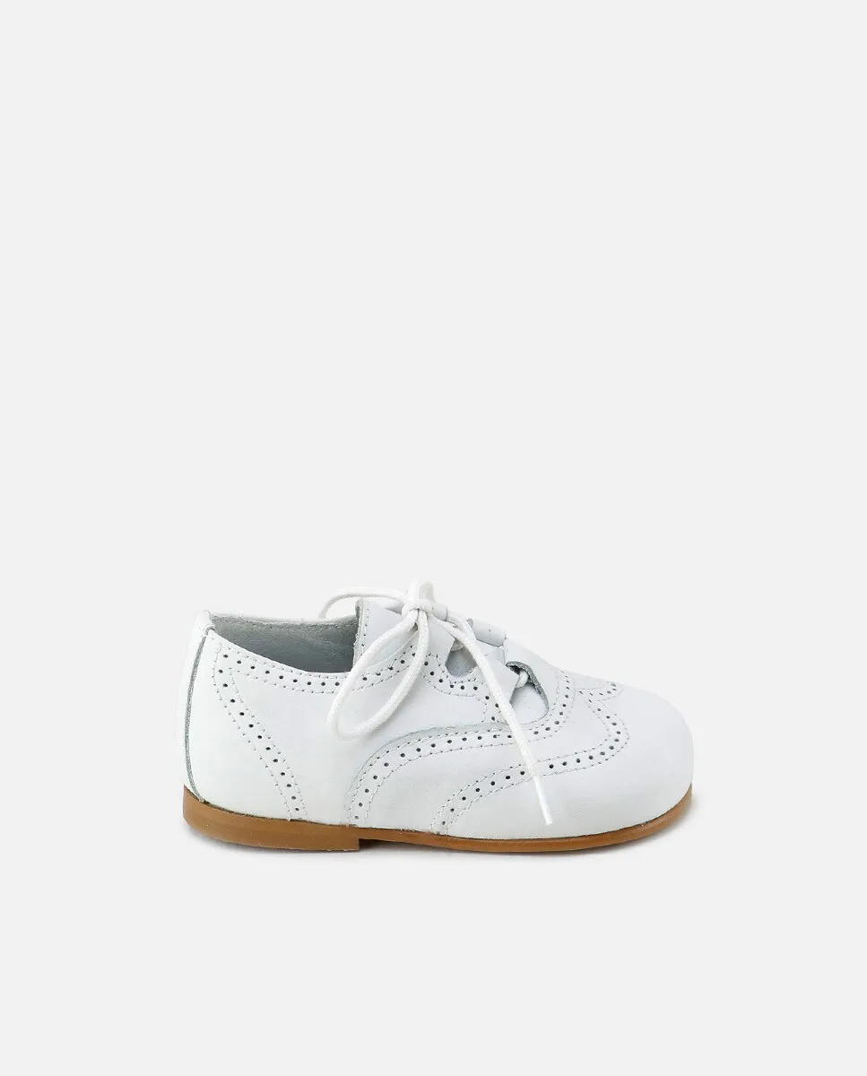 Детские ботинки в валлийском стиле из перфорированной кожи Eli 1957, белый
Детские ботинки в валлийском стиле из перфорированной кожи Eli 1957, белый