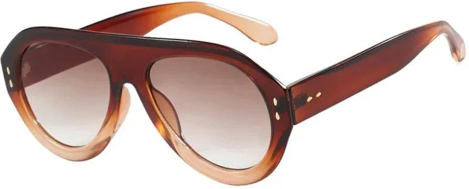 Модные мужские солнцезащитные очки большого размера в цельной оправе с цветными зеркальными линзами для женщин, с заклепками, защита от УФ-излучения UV400 TVTBBVV, Tea Tea
Модные мужские солнцезащитные очки большого размера в цельной оправе с цветными зеркальными линзами для женщин, с заклепками, защита от УФ-излучения UV400 TVTBBVV, Tea Tea