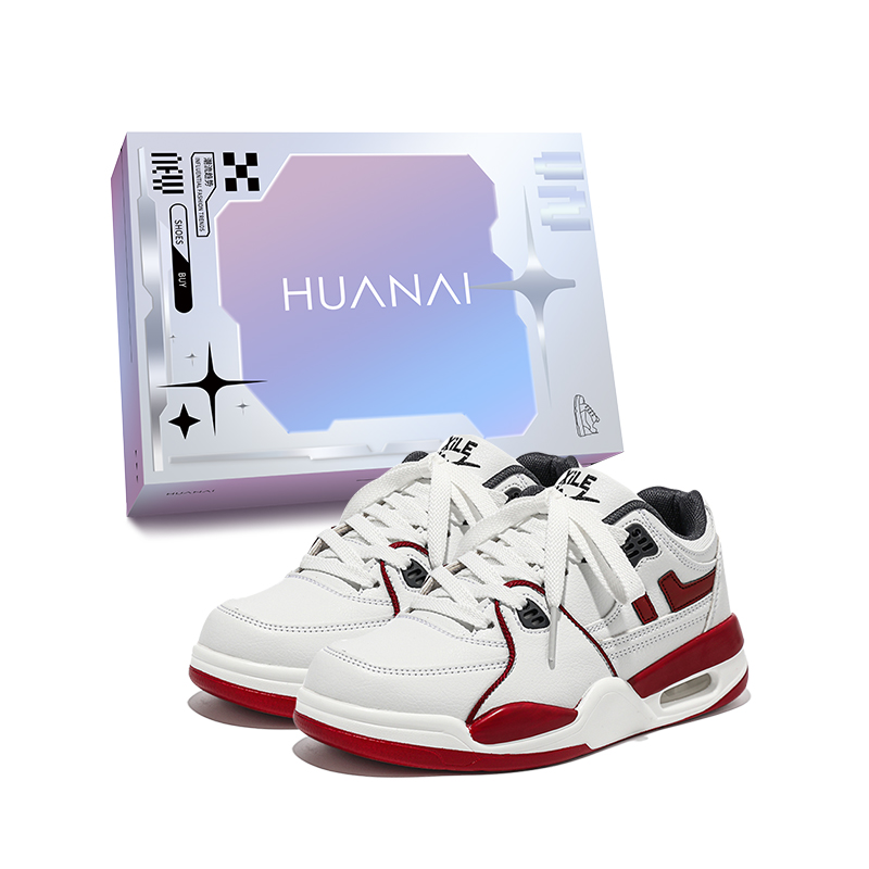 HUANAI Износостойкие противоскользящие скейтерские кеды унисекс бело-бордовые в коробке, цвет White Burgundy Box
HUANAI Износостойкие противоскользящие скейтерские кеды унисекс бело-бордовые в коробке, цвет White Burgundy Box