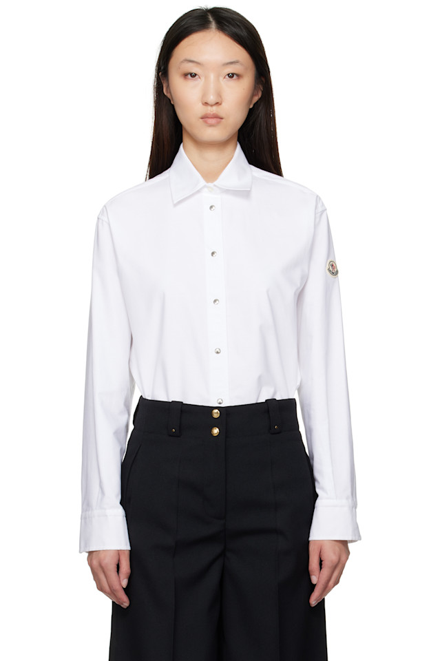 Хлопковая рубашка Canvas Moncler, белый
Хлопковая рубашка Canvas Moncler, белый