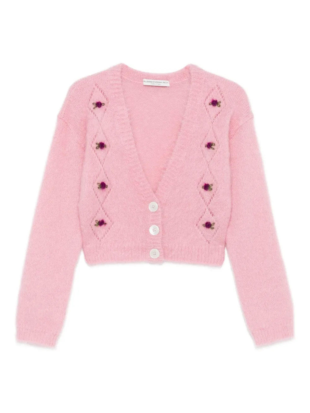 Кардиган с вышивкой Alessandra Rich, розовый
Кардиган с вышивкой Alessandra Rich, розовый