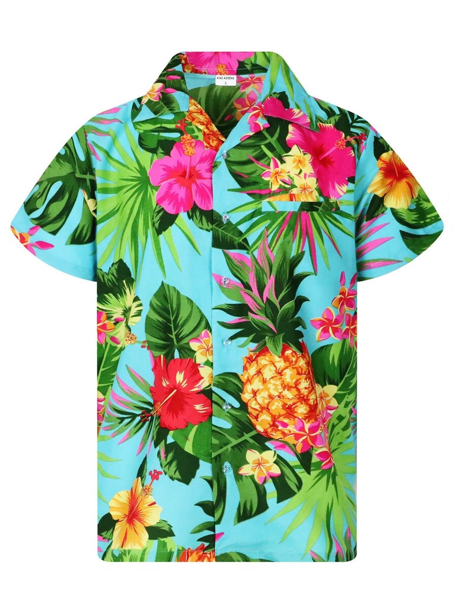 Рубашка King Kameha Pineapple, бирюзовый
Рубашка King Kameha Pineapple, бирюзовый