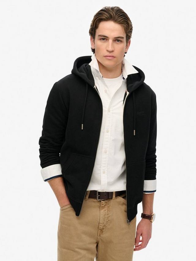 Толстовка с молнией и логотипом Essential Superdry, Black
Толстовка с молнией и логотипом Essential Superdry, Black