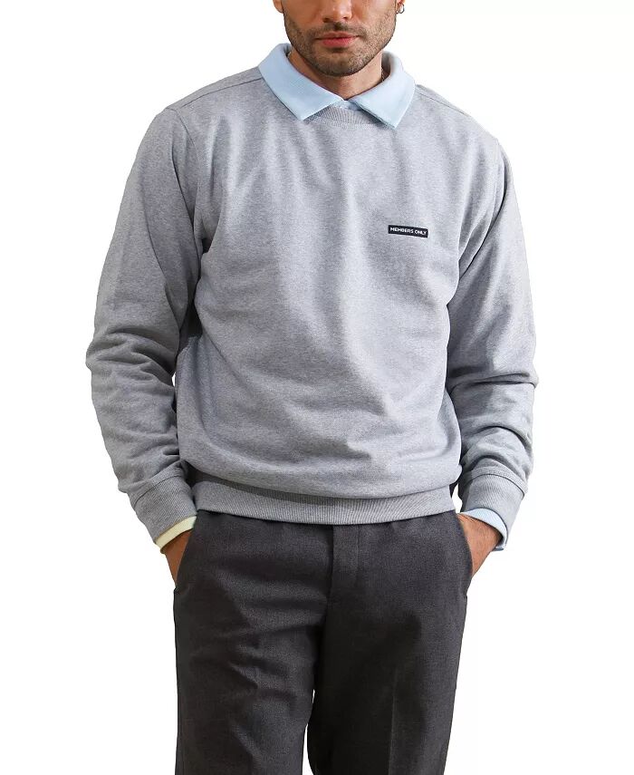 Мужская толстовка Preston с круглым вырезом Members Only, серый
Мужская толстовка Preston с круглым вырезом Members Only, серый