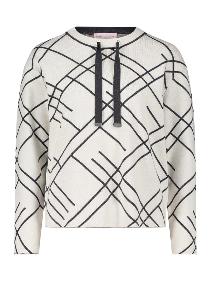 Вязаный свитер с жаккардовым узором в бежево-серых тонах Betty Barclay
Вязаный свитер с жаккардовым узором в бежево-серых тонах Betty Barclay