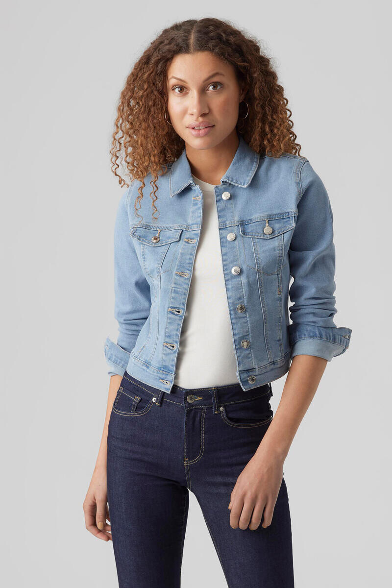 Короткая женская джинсовая куртка Vero Moda, синий
Короткая женская джинсовая куртка Vero Moda, синий