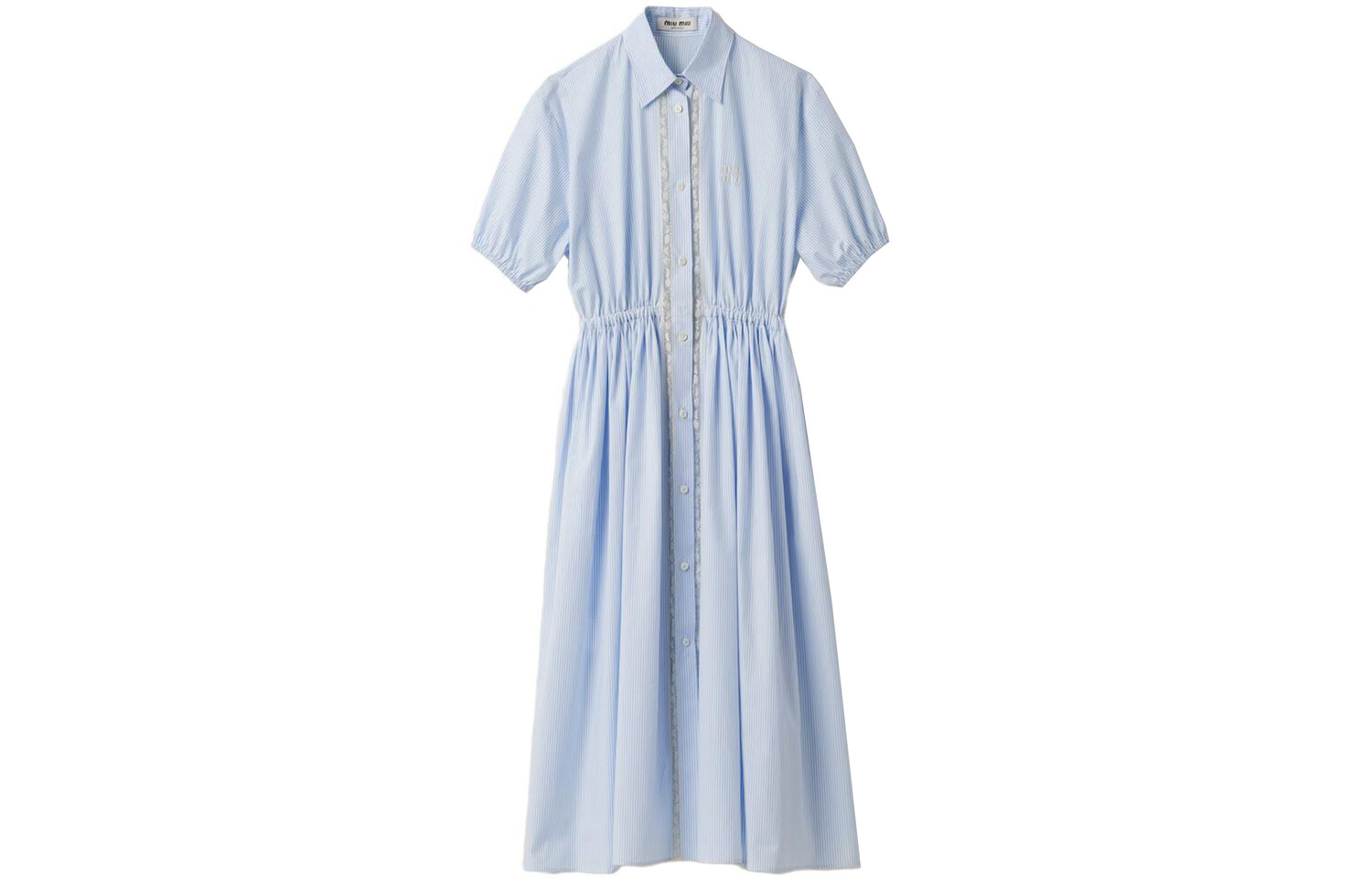 Платье с короткими рукавами женское синее Miu Miu
Платье с короткими рукавами женское синее Miu Miu