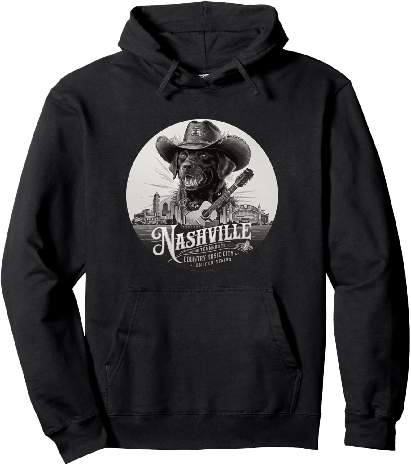 Толстовка Nashville Tennessee Country Music City Labrador, черный
Толстовка Nashville Tennessee Country Music City Labrador, черный