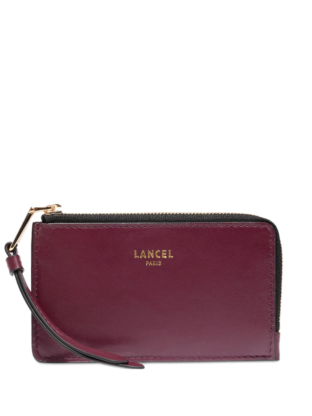 Картхолдер на молнии Lancel, красный 
Картхолдер на молнии Lancel, красный