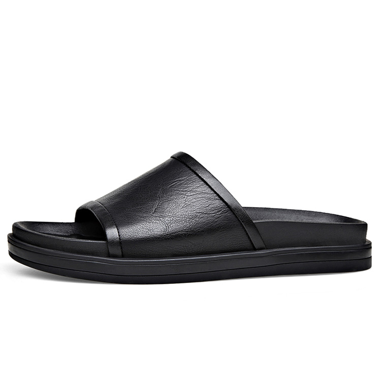 GZZ Тапочки-слайды мужские, черно-коричневые
GZZ Тапочки-слайды мужские, черно-коричневые