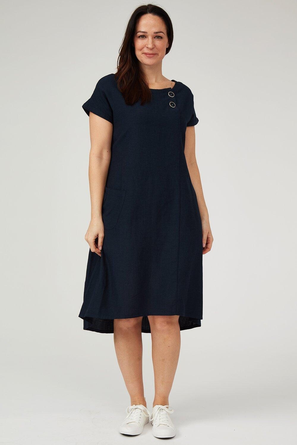 Льняное платье с короткими рукавами Penny Plain, темно-синий
Льняное платье с короткими рукавами Penny Plain, темно-синий