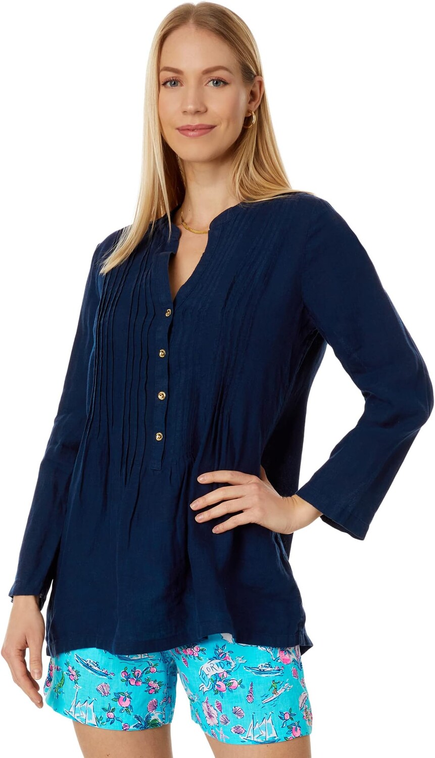 Пуловер Lilly Pulitzer Sarasota Tunic, цвет True Navy/True Navy 
Пуловер Lilly Pulitzer Sarasota Tunic, цвет True Navy/True Navy