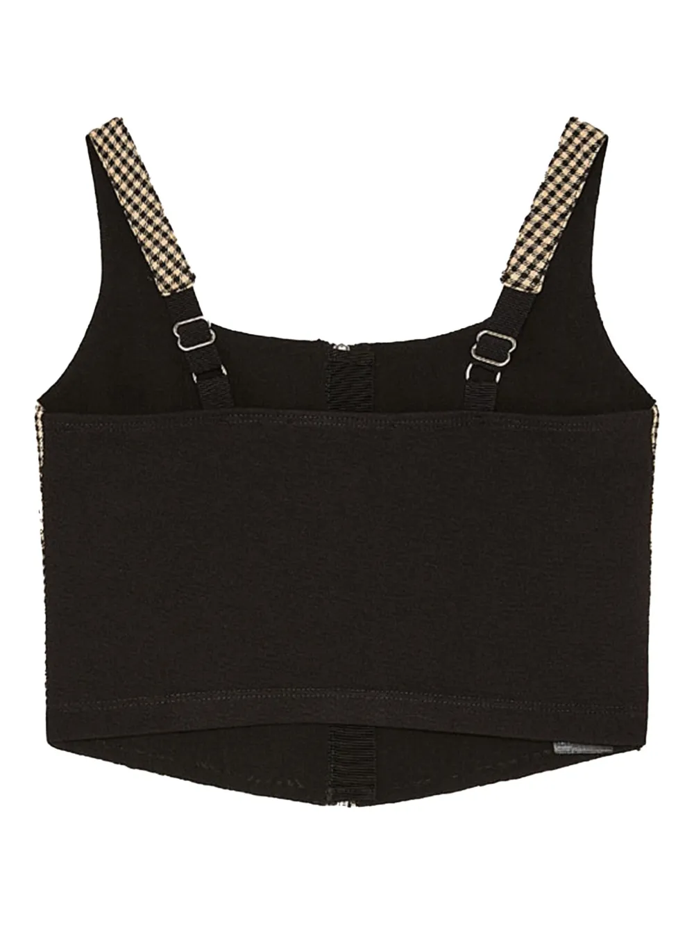 Клетчатый топ на молнии Patrizia Pepe, нейтральный
Клетчатый топ на молнии Patrizia Pepe, нейтральный