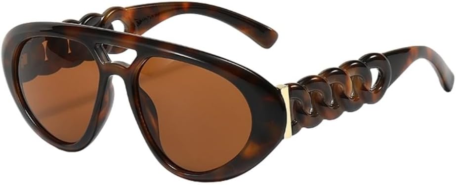 Крупные солнцезащитные очки с двойной перемычкой овальной формы для женщин, ретро-очки с цветными линзами, модные солнцезащитные очки для мужчин с защитой от УФ-излучения UV400 UJNHGQ, Tea Tea
Крупные солнцезащитные очки с двойной перемычкой овальной формы для женщин, ретро-очки с цветными линзами, модные солнцезащитные очки для мужчин с защитой от УФ-излучения UV400 UJNHGQ, Tea Tea