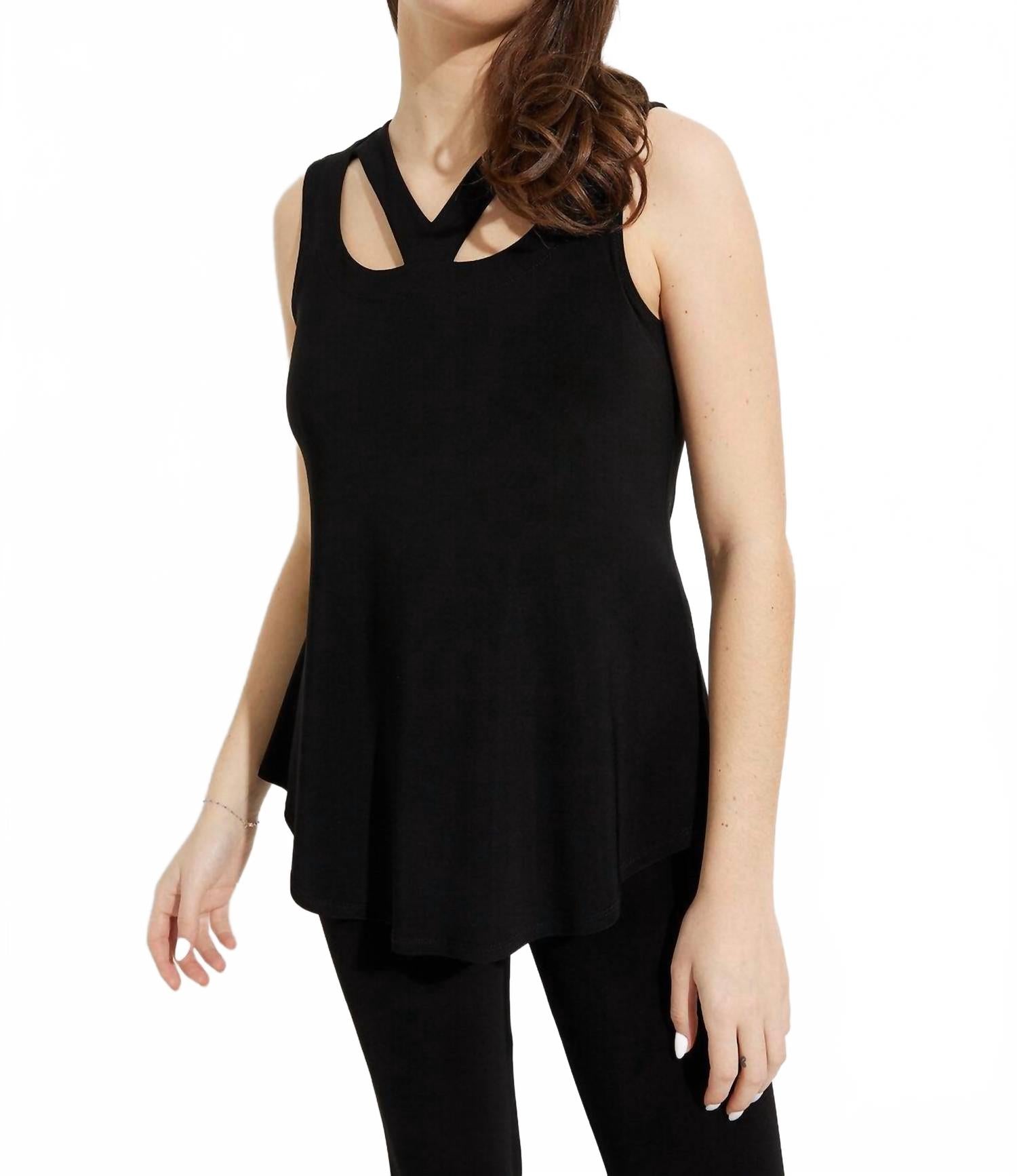 Туника без рукавов из шелковистого трикотажа черного цвета Joseph Ribkoff, черный
Туника без рукавов из шелковистого трикотажа черного цвета Joseph Ribkoff, черный