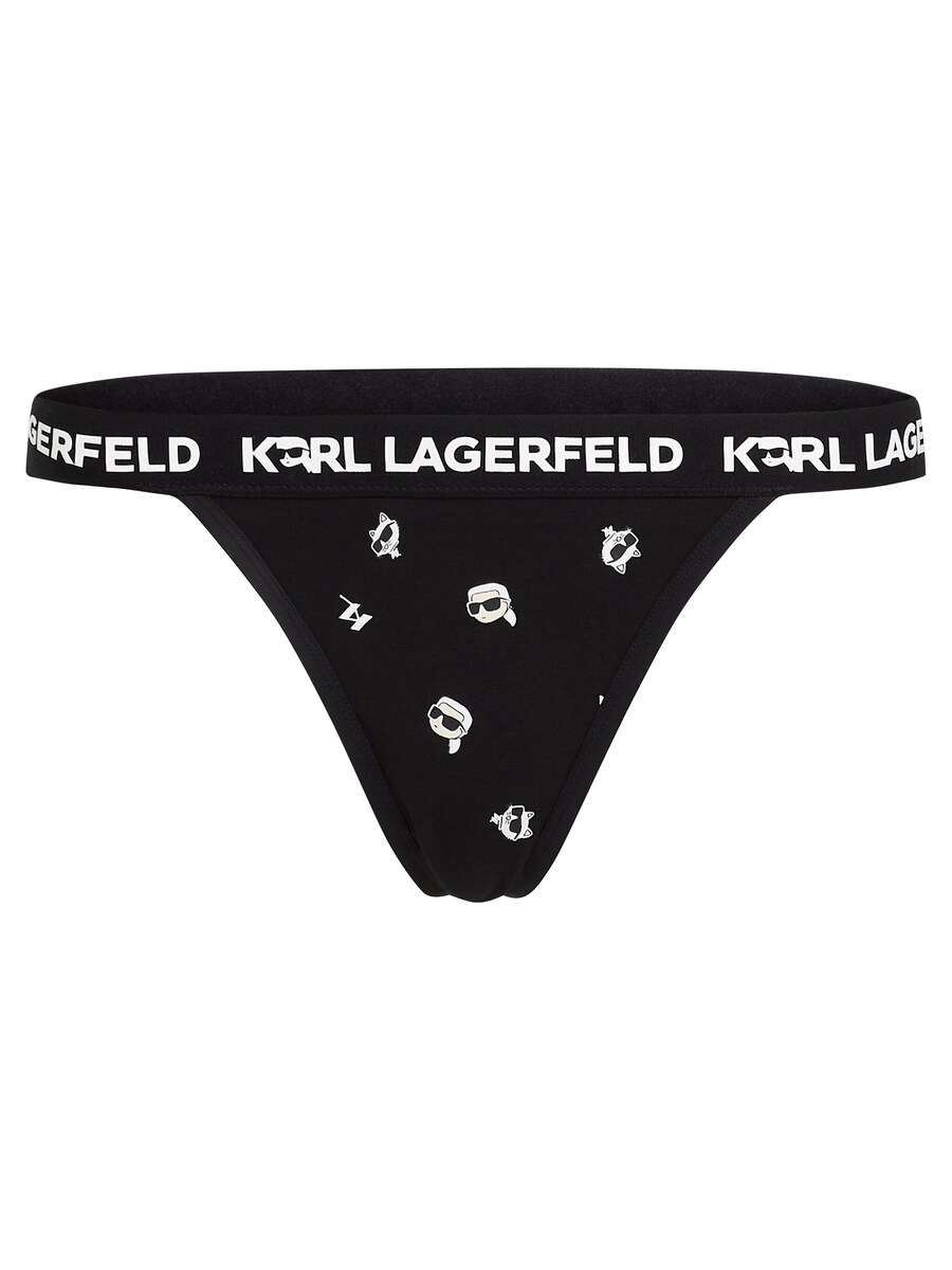 Стринги Karl Lagerfeld Thong Ikonik, черный 
Стринги Karl Lagerfeld Thong Ikonik, черный