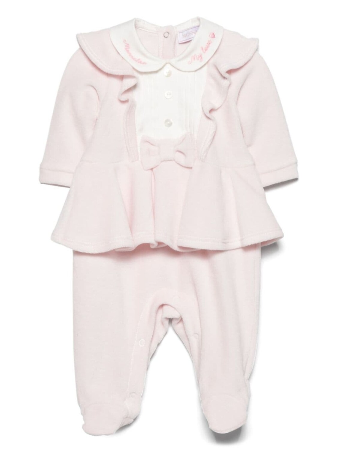 Monnalisa махровая пижама с бантом, розовый
Monnalisa махровая пижама с бантом, розовый