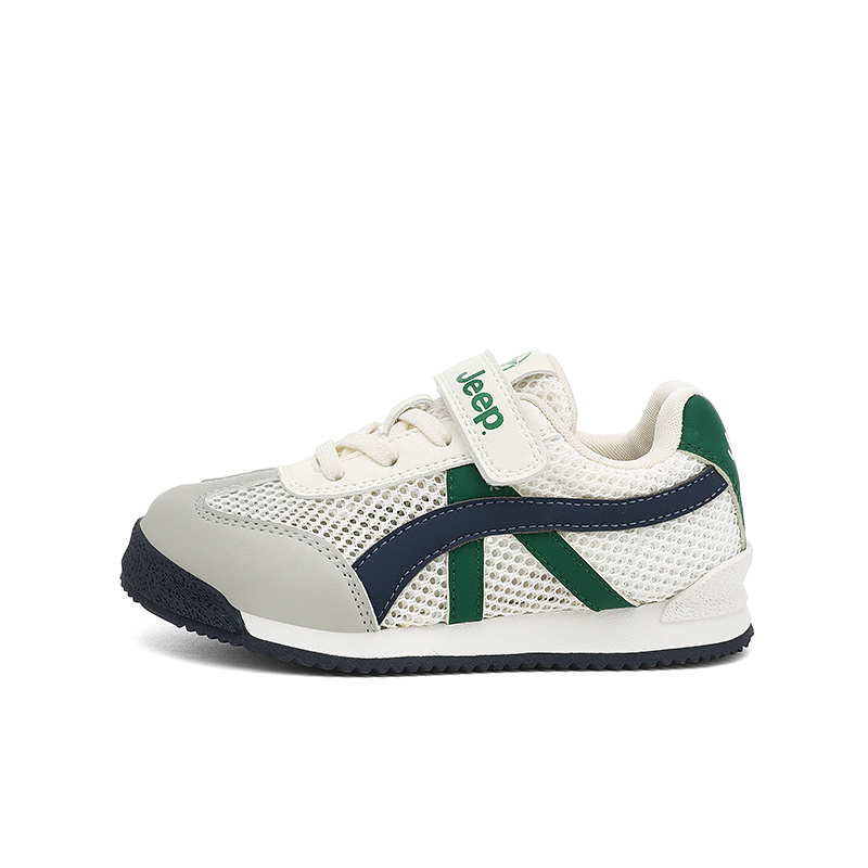 Детская обувь для повседневной жизни, устойчивая к ударам и истиранию Jeep, слоновая кость/зеленый 
Детская обувь для повседневной жизни, устойчивая к ударам и истиранию Jeep, слоновая кость/зеленый