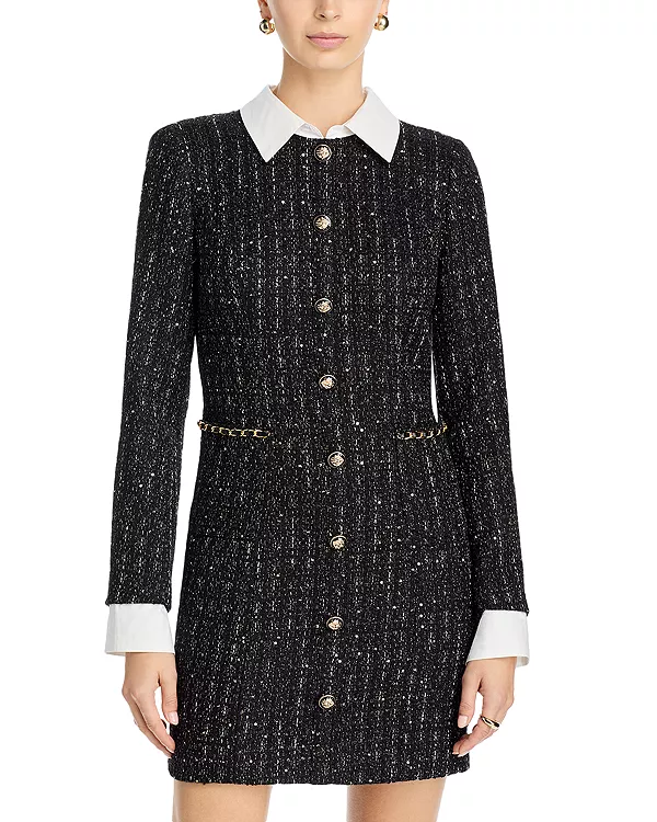 Твидовое мини-платье - эксклюзив Aqua, черный
Твидовое мини-платье - эксклюзив Aqua, черный