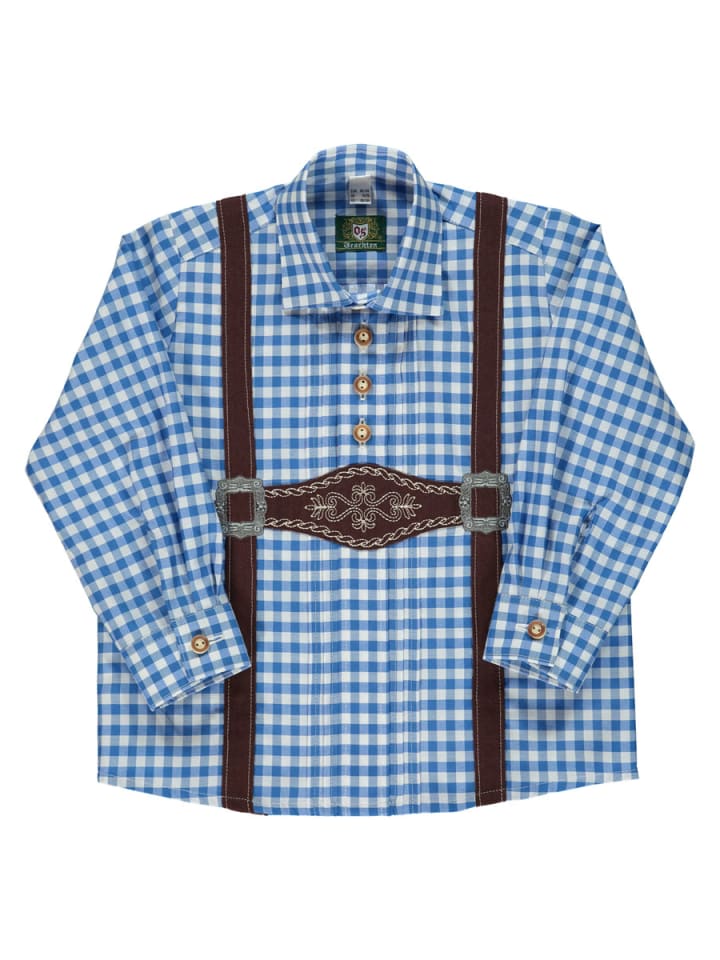 Детская традиционная рубашка Velmowo средне-синего цвета OS-Trachten
Детская традиционная рубашка Velmowo средне-синего цвета OS-Trachten