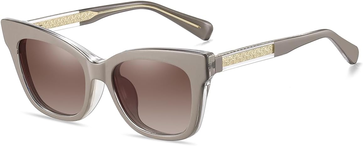 Поляризованные солнцезащитные очки Tr90 с магнитным креплением «кошачий глаз», защита от УФ-излучения UV400, ацетатные дужки, защита от синего света, квадратная форма weiyuchen, Khaki With Brown
Поляризованные солнцезащитные очки Tr90 с магнитным креплением «кошачий глаз», защита от УФ-излучения UV400, ацетатные дужки, защита от синего света, квадратная форма weiyuchen, Khaki With Brown