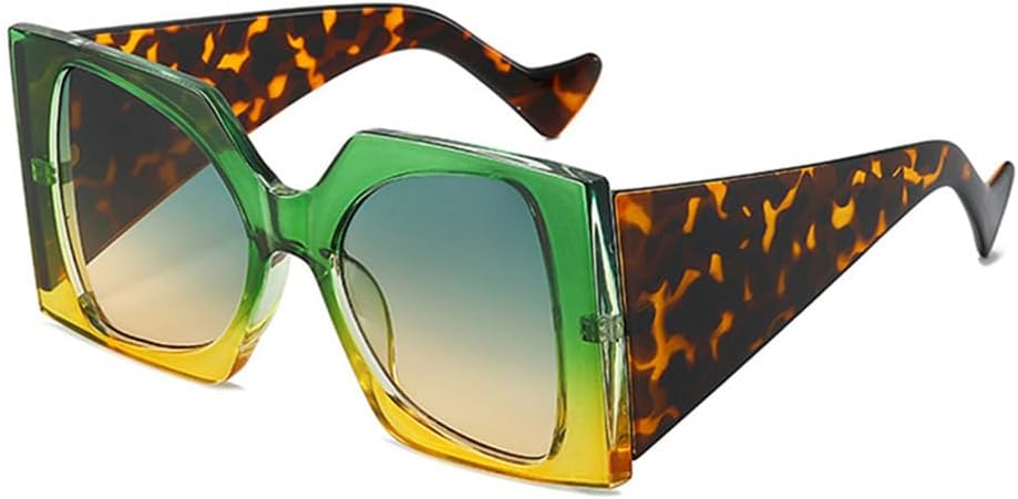 Большие двухцветные женские солнцезащитные очки с градиентным покрытием UV400 для мужчин и леопардовым принтом, для занятий спортом на открытом воздухе, бега и езды generic, Green Yellow
Большие двухцветные женские солнцезащитные очки с градиентным покрытием UV400 для мужчин и леопардовым принтом, для занятий спортом на открытом воздухе, бега и езды generic, Green Yellow