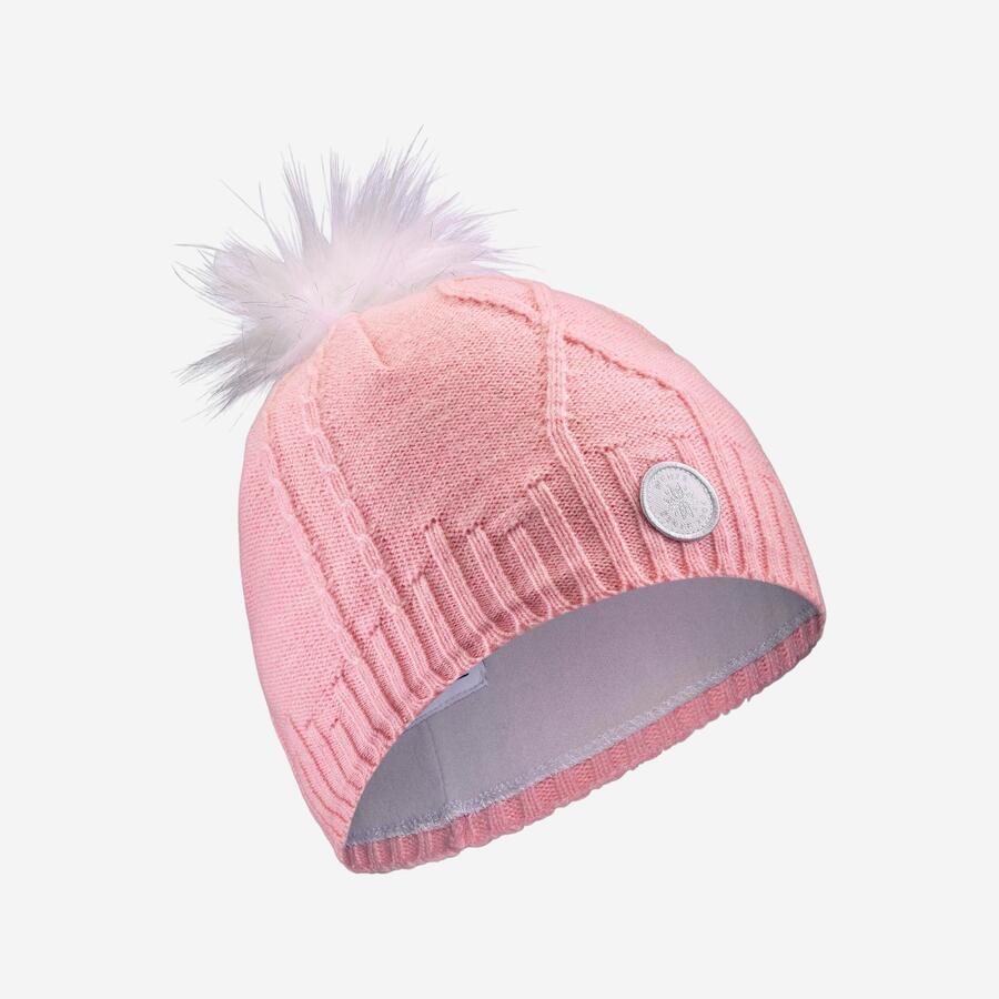 WEDZE Детская лыжная шапка, шерстяная, вязка косами, тёплая - розовый мех
WEDZE Детская лыжная шапка, шерстяная, вязка косами, тёплая - розовый мех