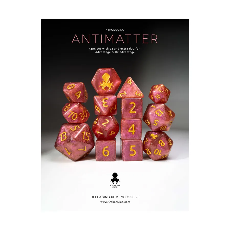 Набор Poly — Antimatter, розовое мерцание с золотом (14), Poly Sets - Silvered Glitter
Набор Poly — Antimatter, розовое мерцание с золотом (14), Poly Sets - Silvered Glitter