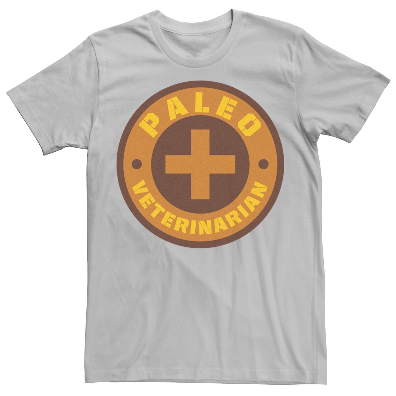 Мужская футболка Paleo Veternarian Badge Jurassic World, серебристый 
Мужская футболка Paleo Veternarian Badge Jurassic World, серебристый