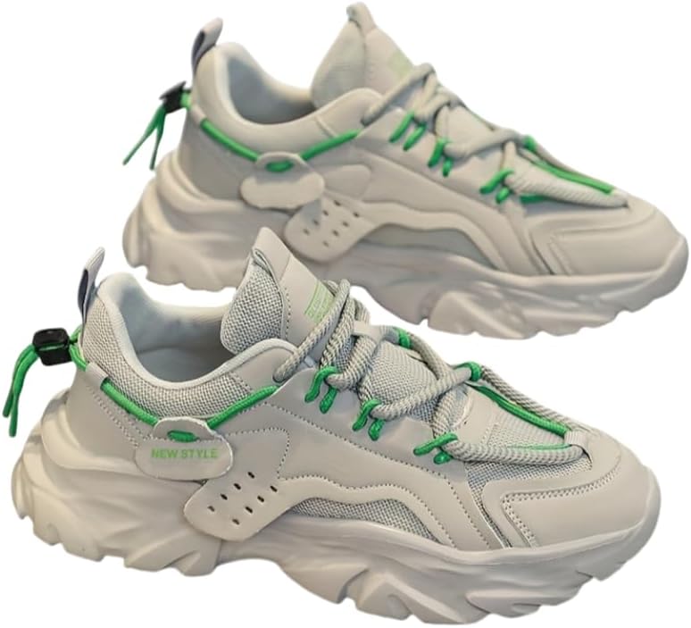 Модные толстые подошвы, увеличивающие высоту, повседневные белые обуви, удобные мягкие подошвы, устойчивые к износу спортивные беговые кроссовки для всех сезонов Hoalox
Модные толстые подошвы, увеличивающие высоту, повседневные белые обуви, удобные мягкие подошвы, устойчивые к износу спортивные беговые кроссовки для всех сезонов Hoalox