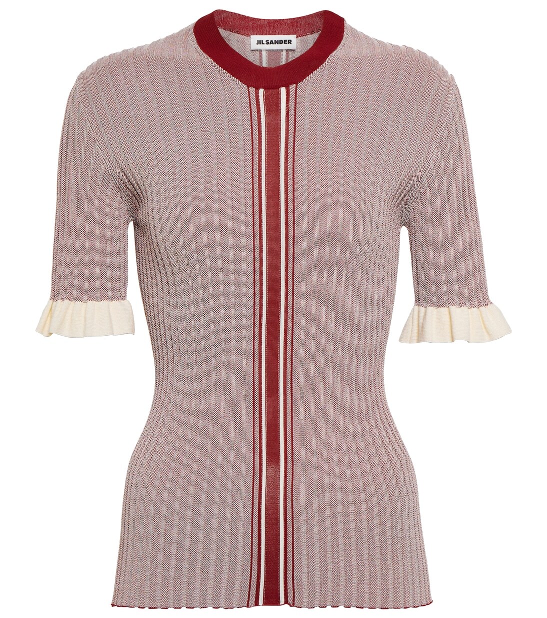 Полосатый топ из ребристой вязки Jil Sander, Open Red
Полосатый топ из ребристой вязки Jil Sander, Open Red