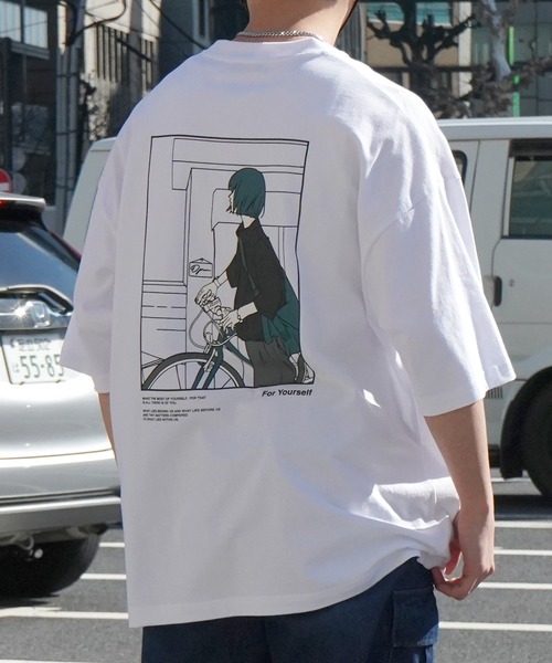 Футболка оверсайз с коротким рукавом, принт на спине, вышивка ILL'S, белый
Футболка оверсайз с коротким рукавом, принт на спине, вышивка ILL'S, белый