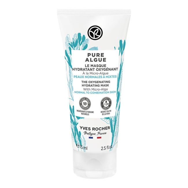 Pure Algue кислородосодержащая увлажняющая маска для лица Yves Rocher, 75 мл
Pure Algue кислородосодержащая увлажняющая маска для лица Yves Rocher, 75 мл