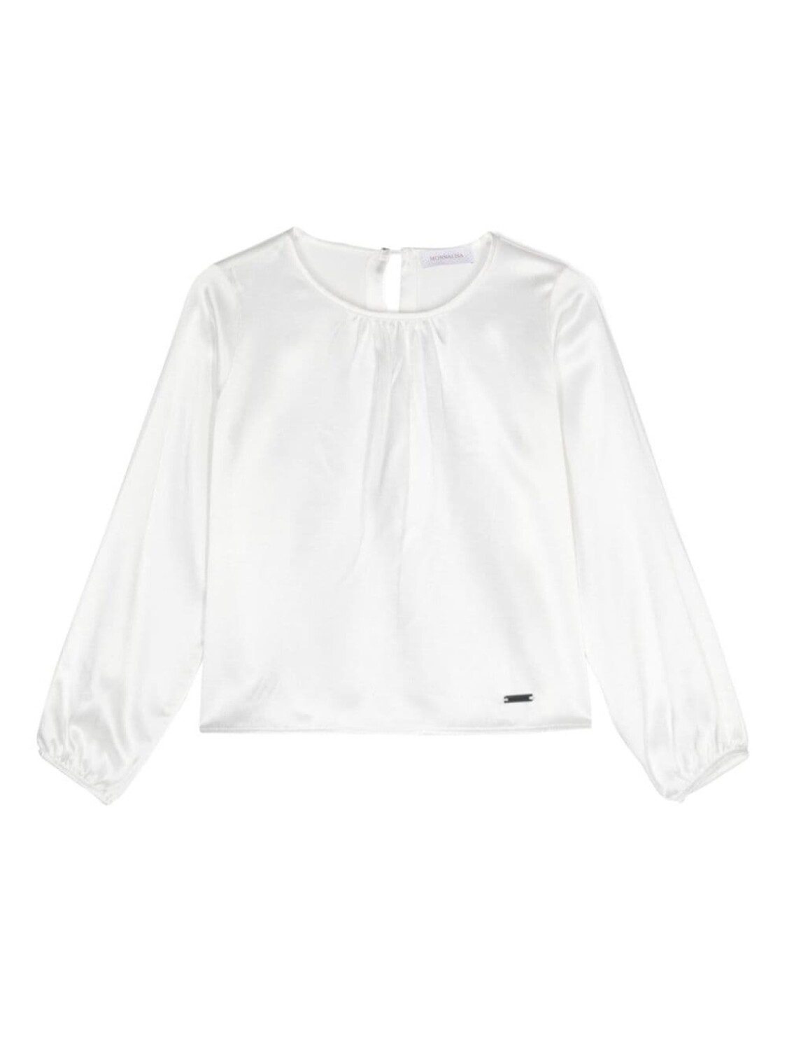 Monnalisa атласная блузка с рюшами, белый
Monnalisa атласная блузка с рюшами, белый