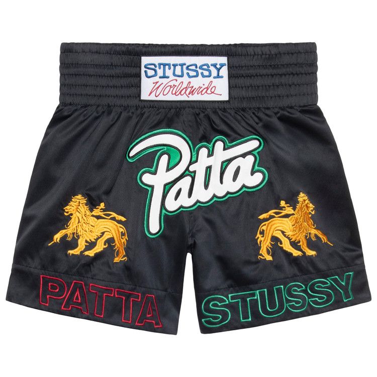 Шорты Stussy x Patta Boxing Short, Black
Шорты Stussy x Patta Boxing Short, Black