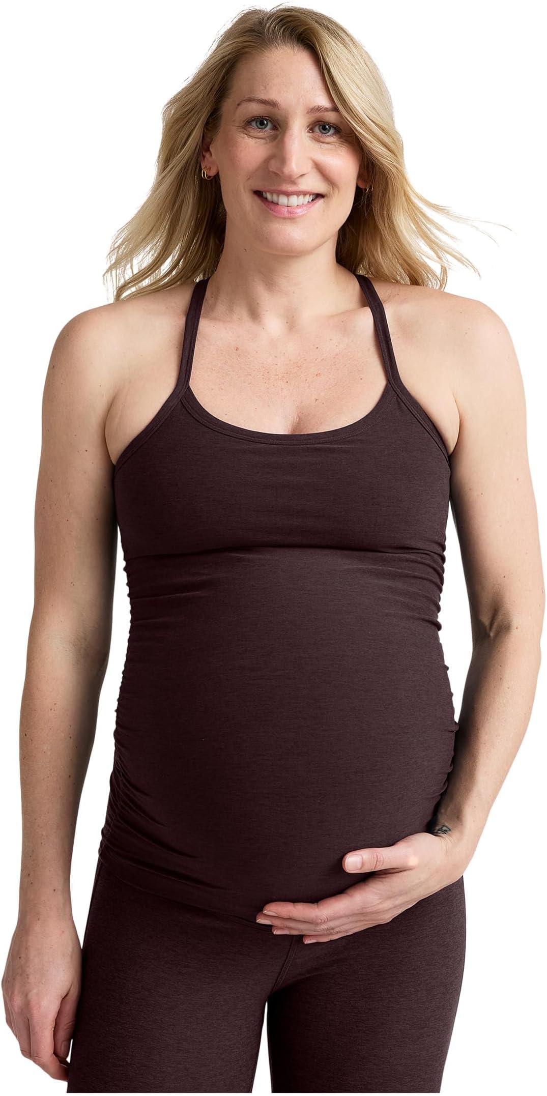 Женская облегающая футболка-борцовка Spacedye Keep Your Cool для беременных Beyond Yoga, Dark Chocolate Heather
Женская облегающая футболка-борцовка Spacedye Keep Your Cool для беременных Beyond Yoga, Dark Chocolate Heather