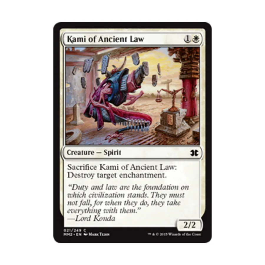 CCG Ками Древнего Закона (С) (Фольга), MTG - Modern Masters 2015
CCG Ками Древнего Закона (С) (Фольга), MTG - Modern Masters 2015