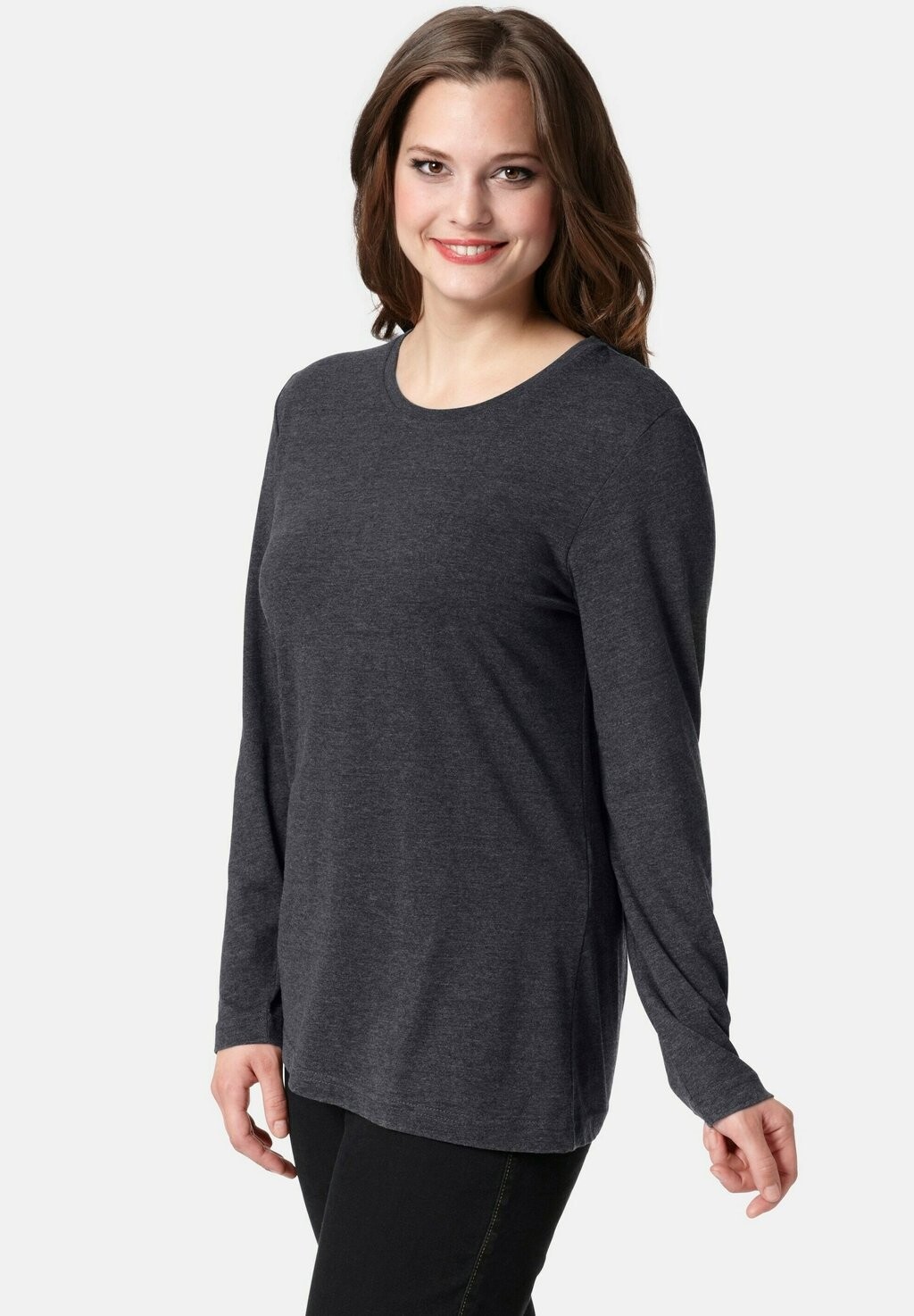 Рубашка с длинным рукавом COL ROND Ulla Popken, цвет anthrazit melange
Рубашка с длинным рукавом COL ROND Ulla Popken, цвет anthrazit melange