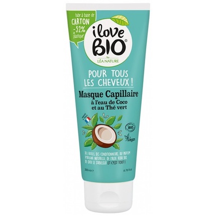 Органическая маска для волос I Love с кокосовой водой и органическим зеленым чаем 200 мл Markenlos
Органическая маска для волос I Love с кокосовой водой и органическим зеленым чаем 200 мл Markenlos