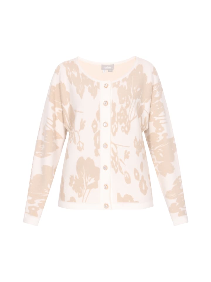 Женский кардиган цвета слоновая кость Usha
Женский кардиган цвета слоновая кость Usha