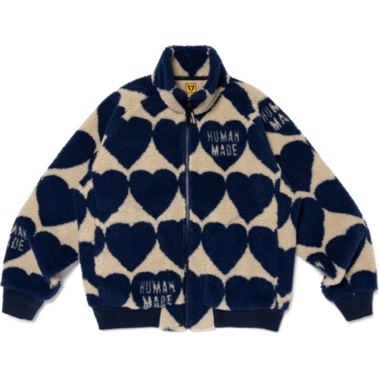 Куртка Heart pattern Fleece Jacket HUMAN MADE, синий
Куртка Heart pattern Fleece Jacket HUMAN MADE, синий