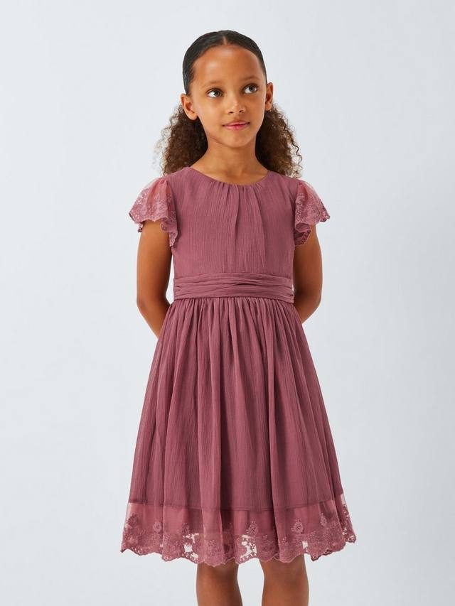 Детское платье для праздника из шифона с цветочным кружевом John Lewis Heirloom Collection, Pink
Детское платье для праздника из шифона с цветочным кружевом John Lewis Heirloom Collection, Pink