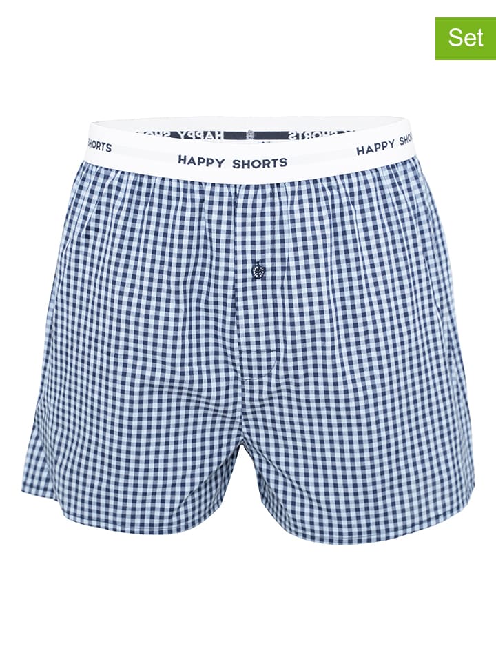 Happy Shorts Комплект из 3 штук: боксерские шорты синего/темно-синего цвета
Happy Shorts Комплект из 3 штук: боксерские шорты синего/темно-синего цвета