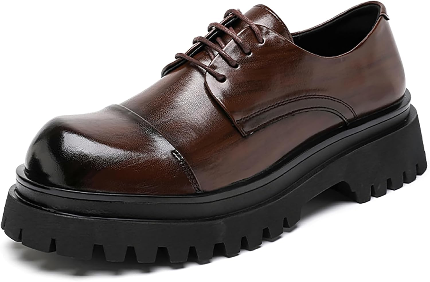 Мужские оксфорды с платформой и закрытым носком, удобные, с круглым большим пальцем, с рифленой подошвой, противоскользящие, увеличивающие рост, классические деловые туфли на каждый день для офиса и работы Nengmaon, коричневый
Мужские оксфорды с платформой и закрытым носком, удобные, с круглым большим пальцем, с рифленой подошвой, противоскользящие, увеличивающие рост, классические деловые туфли на каждый день для офиса и работы Nengmaon, коричневый