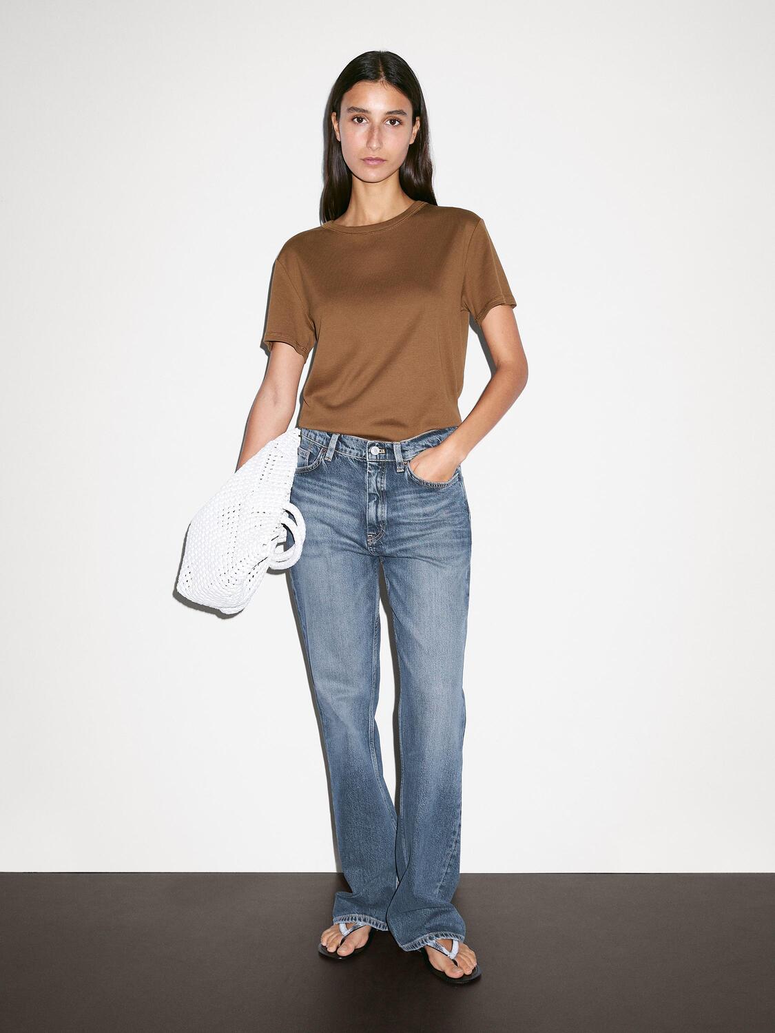 Футболка прямого кроя с воротником Massimo Dutti, Toffee
Футболка прямого кроя с воротником Massimo Dutti, Toffee