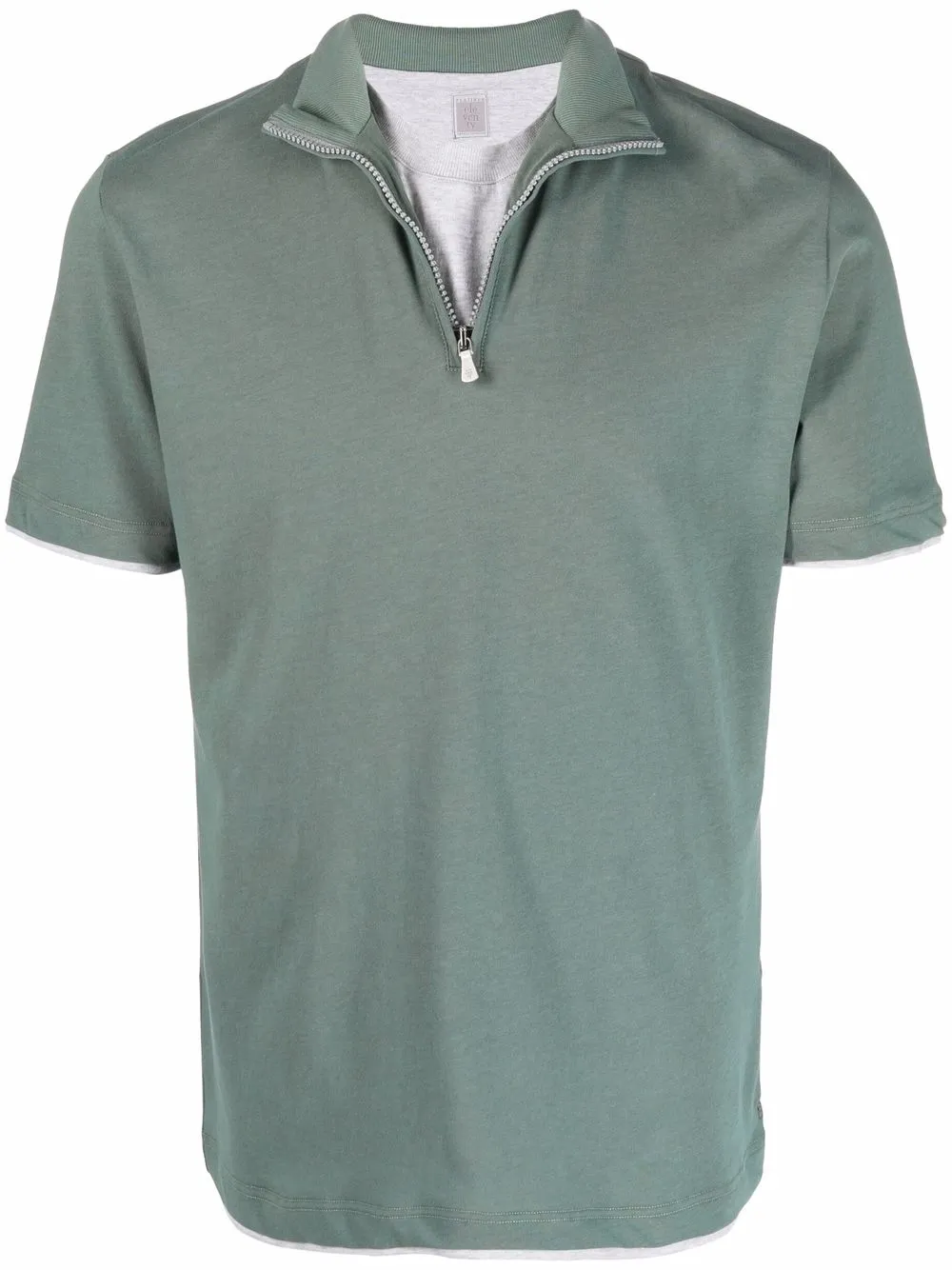 Рубашка поло с воротником на молнии Eleventy, зеленый
Рубашка поло с воротником на молнии Eleventy, зеленый