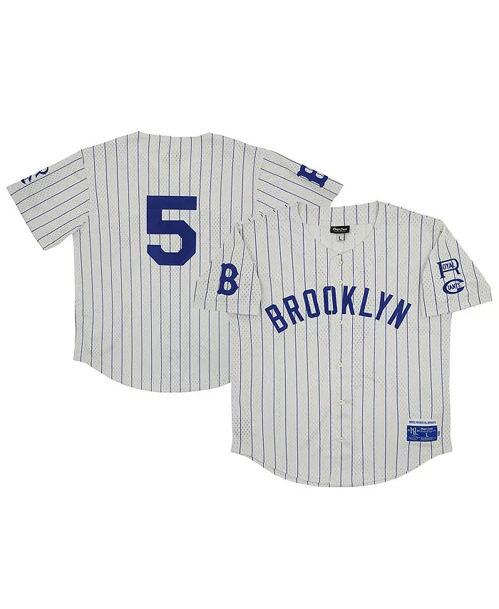 Мужская #5 кремовая состаренная сетчатая майка Brooklyn Royal Giants с пуговицами Rings & Crwns
Мужская #5 кремовая состаренная сетчатая майка Brooklyn Royal Giants с пуговицами Rings & Crwns