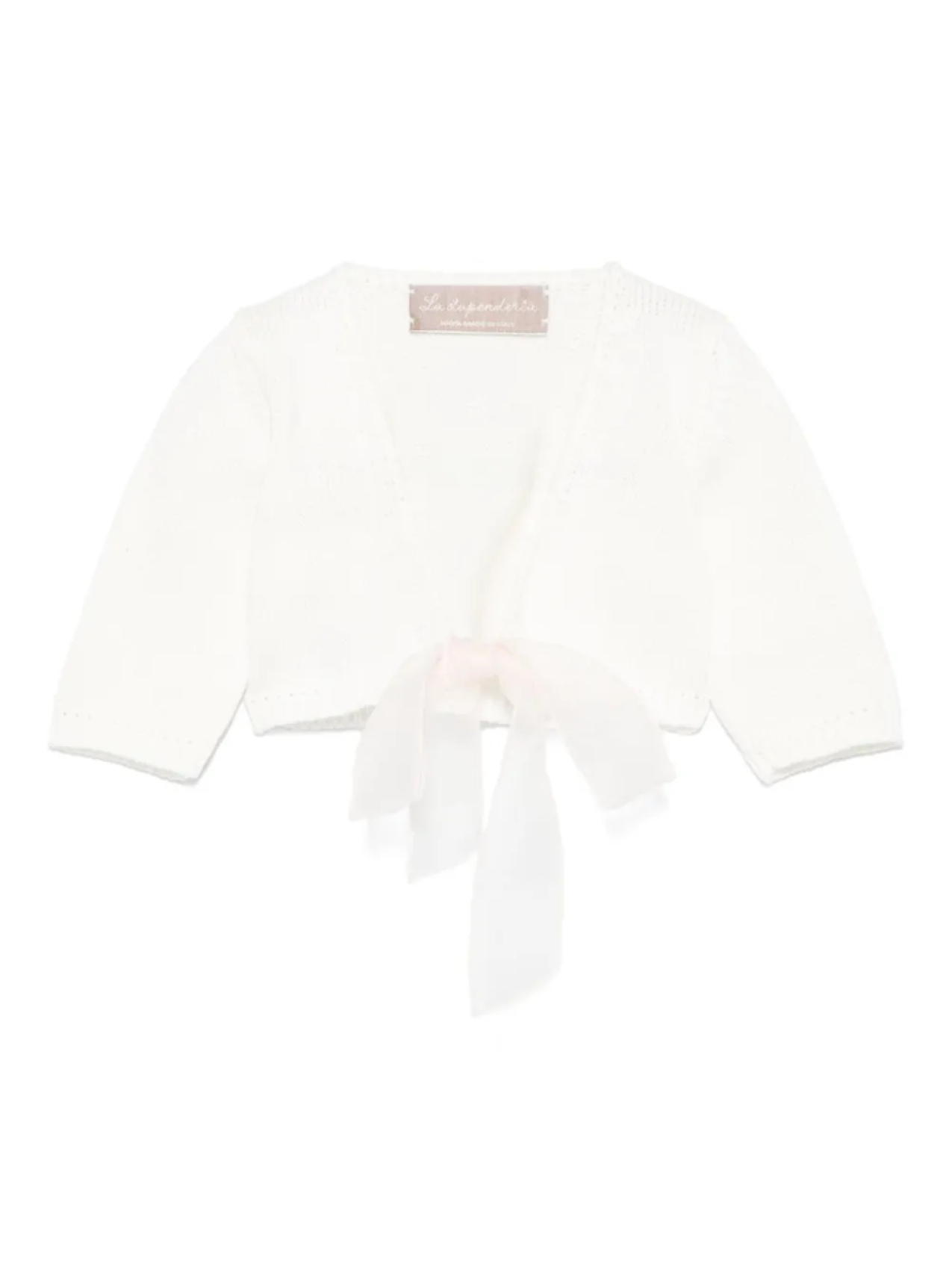 Хлопковый кардиган La Stupenderia, белый
Хлопковый кардиган La Stupenderia, белый