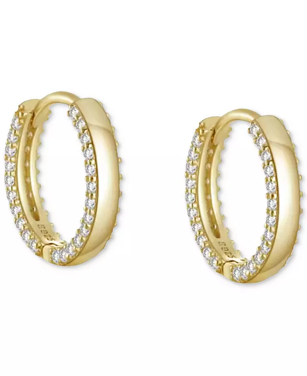 Маленькие серьги-кольца Huggie Hoops из стерлингового серебра 18 карат с паве, 0,6 дюйма Ben Oni, gold
Маленькие серьги-кольца Huggie Hoops из стерлингового серебра 18 карат с паве, 0,6 дюйма Ben Oni, gold